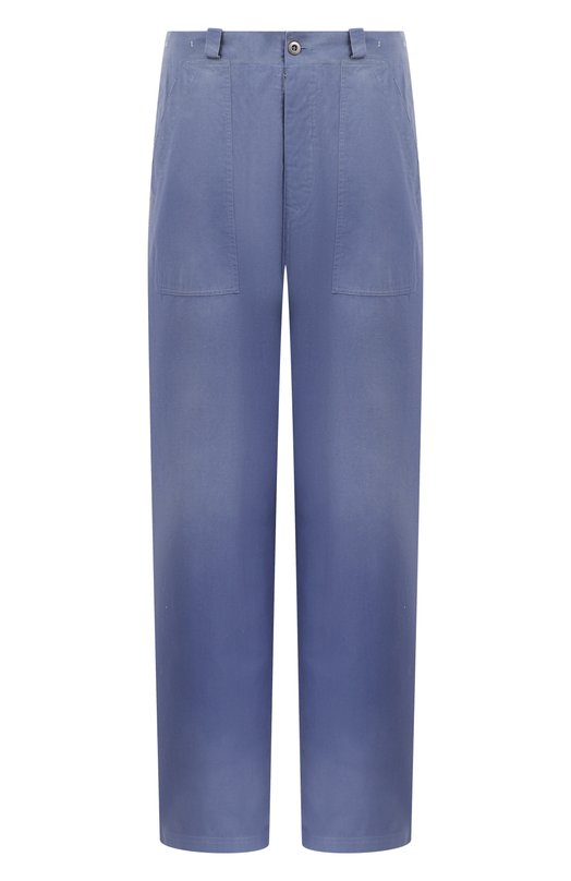 Хлопковые брюки Maison Margiela S50LA0244/M35796 Синий S50LA0244/M35796