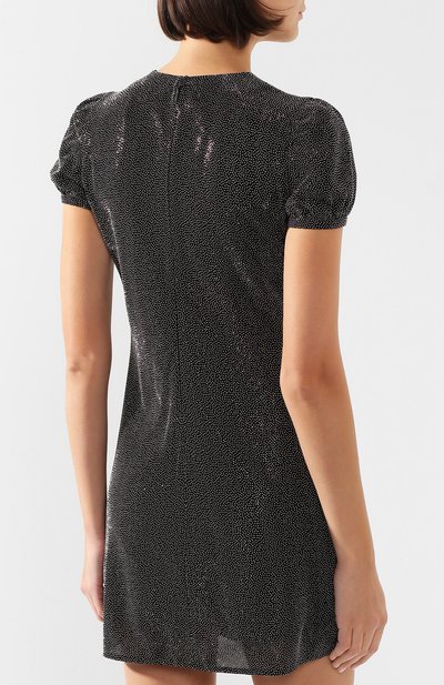 Платье из вискозы SAINT LAURENT черного цвета по цене 299500 руб., арт. 603707/Y4A01, фото 4 Платье из вискозы SAINT LAURENT, арт. 603707/Y4A01, фото 4