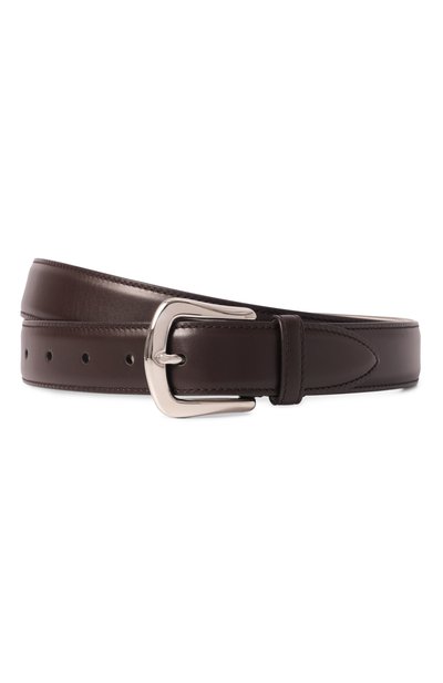 Мужской кожаный ремень BRUNELLO CUCINELLI, арт. MAUNX346