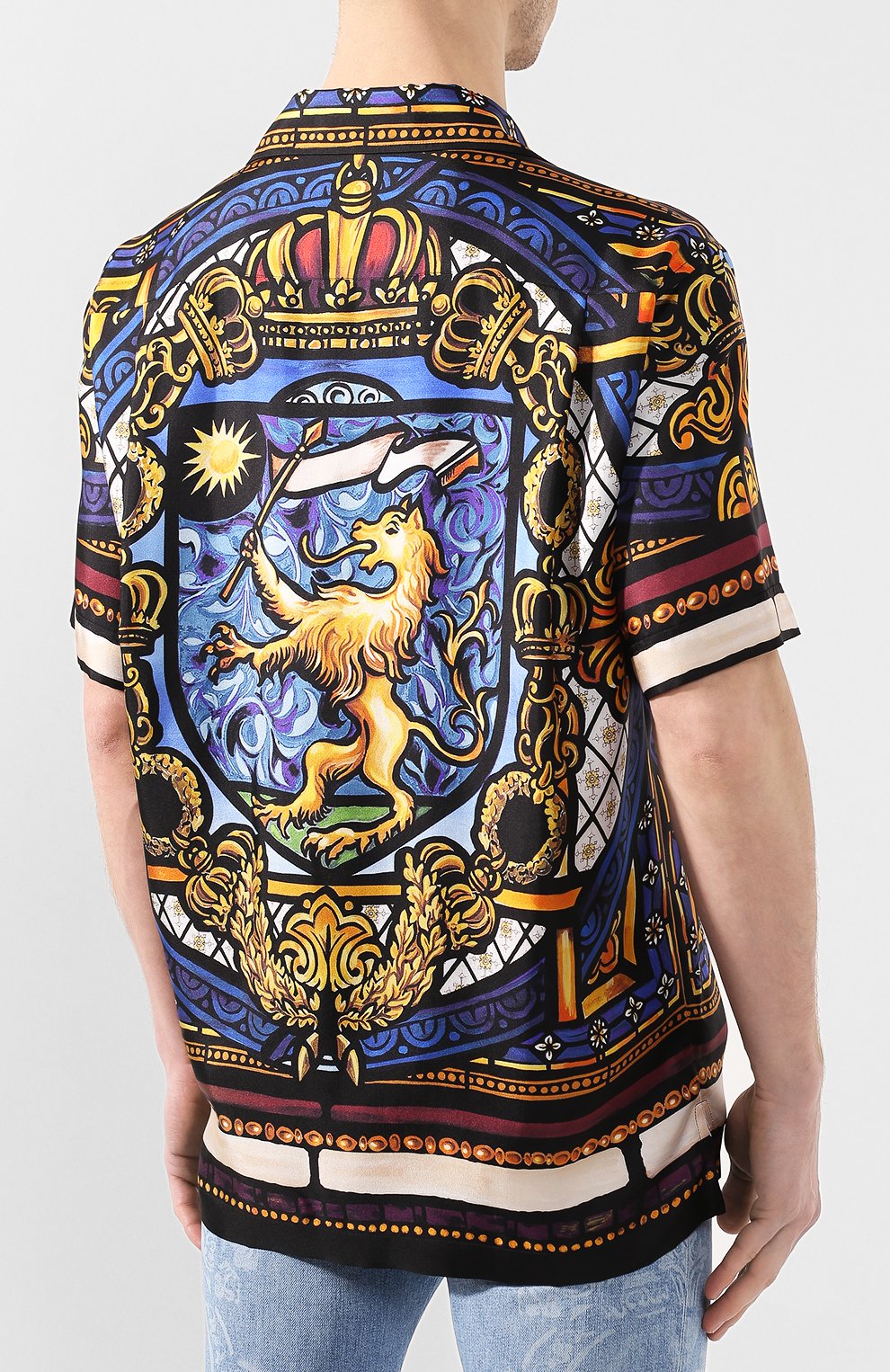 Шелковая рубашка DOLCE & GABBANA, арт. G5FX9T/FI1K5, фото 4