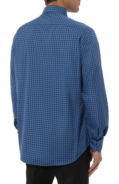 Хлопковая рубашка STEFANO RICCI синего цвета по цене 98550 руб., арт. MS004775/C2708, фото 4 Хлопковая рубашка STEFANO RICCI, арт. MS004775/C2708, фото 4