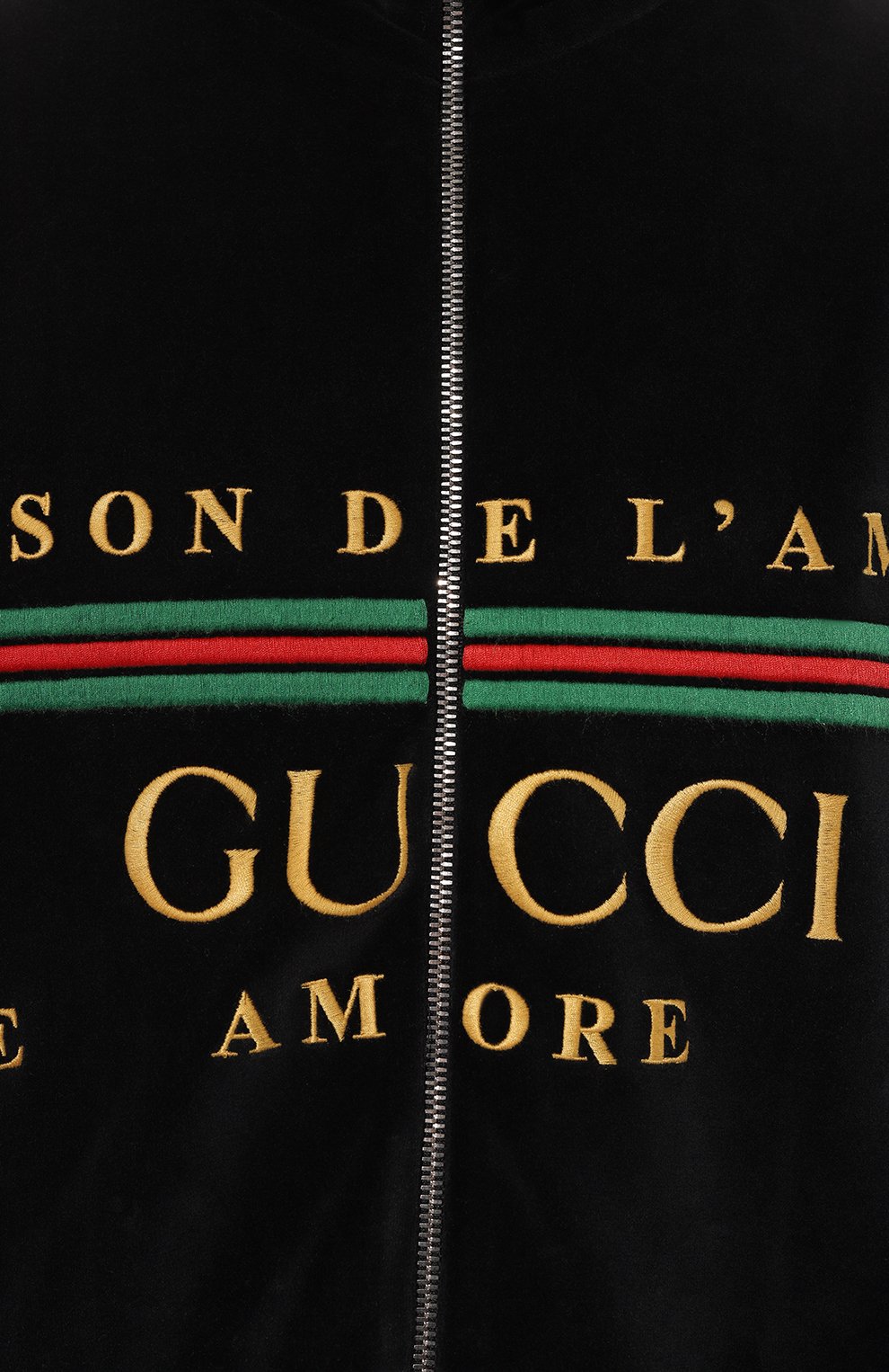 Хлопковый бомбер GUCCI черного цвета по цене 187200 руб., арт. 595533 XJBTD, фото 5 Хлопковый бомбер GUCCI, арт. 595533 XJBTD, фото 5