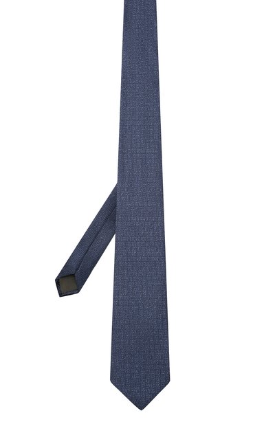 Шелковый галстук CANALI синего цвета по цене 10400 руб., арт. 18/HJ03283, фото 2 Шелковый галстук CANALI, арт. 18/HJ03283, фото 2