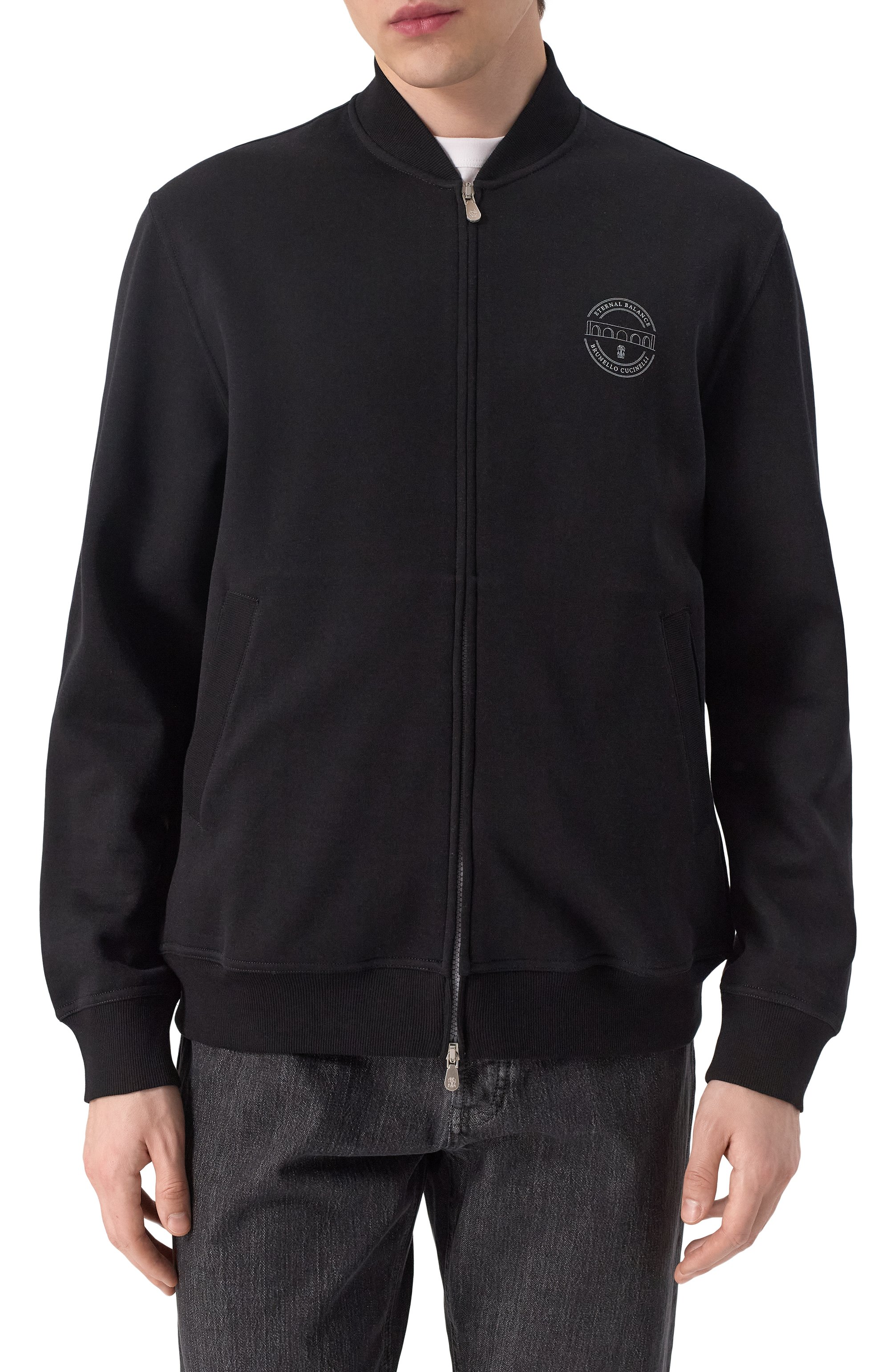 Тол�стовка из хлопка и кашемира BRUNELLO CUCINELLI, арт. MM8319037G, фото 3