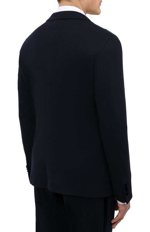 Кашемировый пиджак Giorgio Armani 1WGAS01A/J000M_1 Синий  1WGAS01A/J000M_1 Фото 4