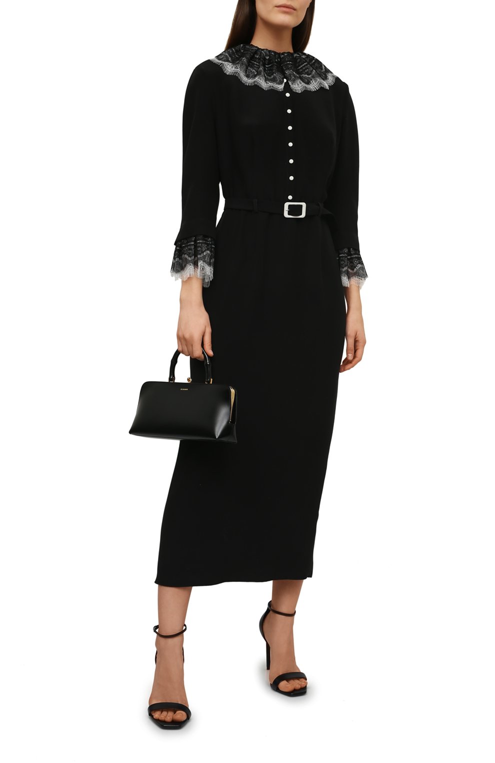 Шелковое платье TEGIN черного цвета по цене 98000 руб., арт. SD2318, фото 2 Шелковое платье TEGIN, арт. SD2318, фото 2