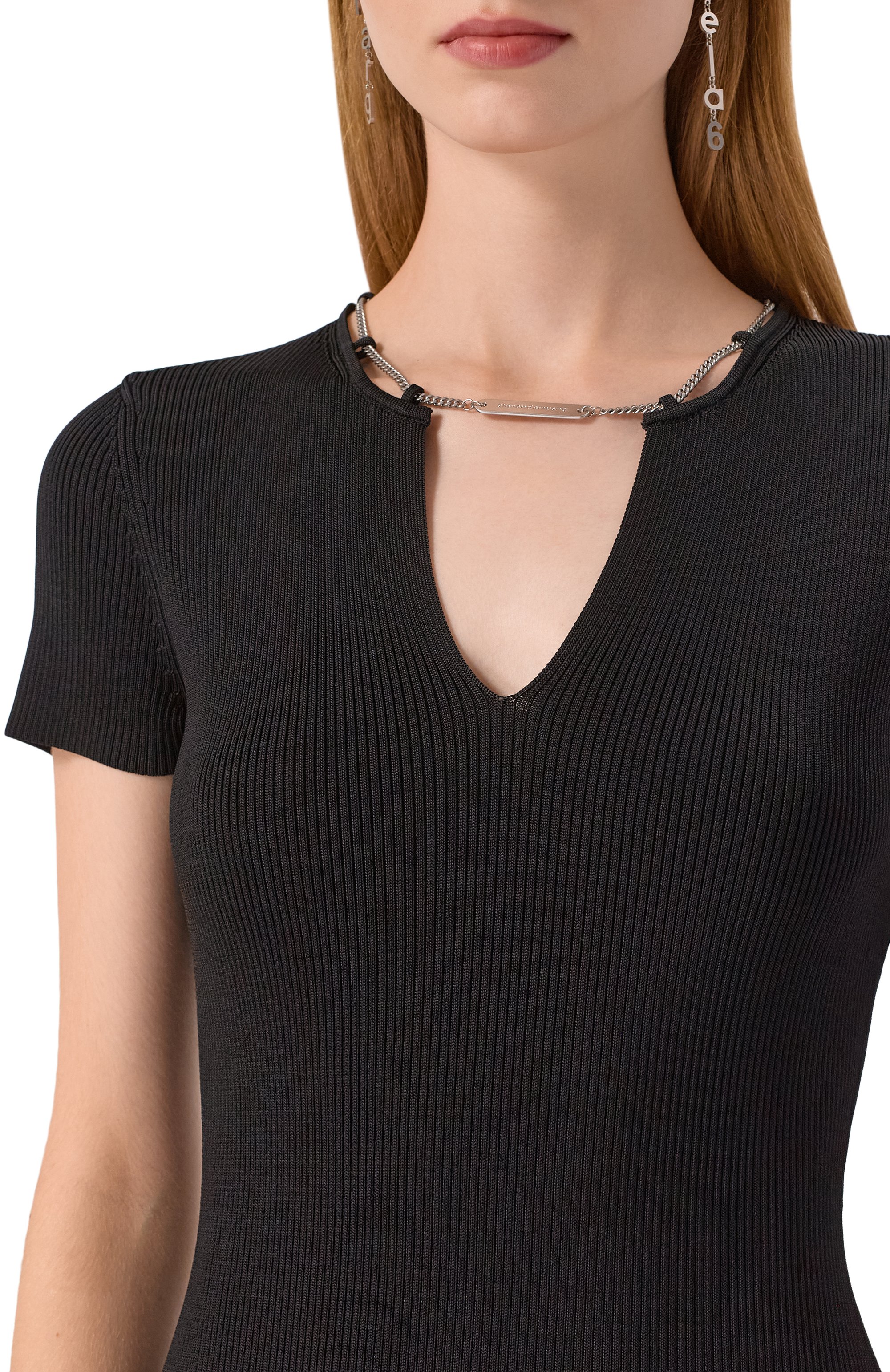 Платье из вискозы ALEXANDER WANG, арт. 1KC3256063, фото 5