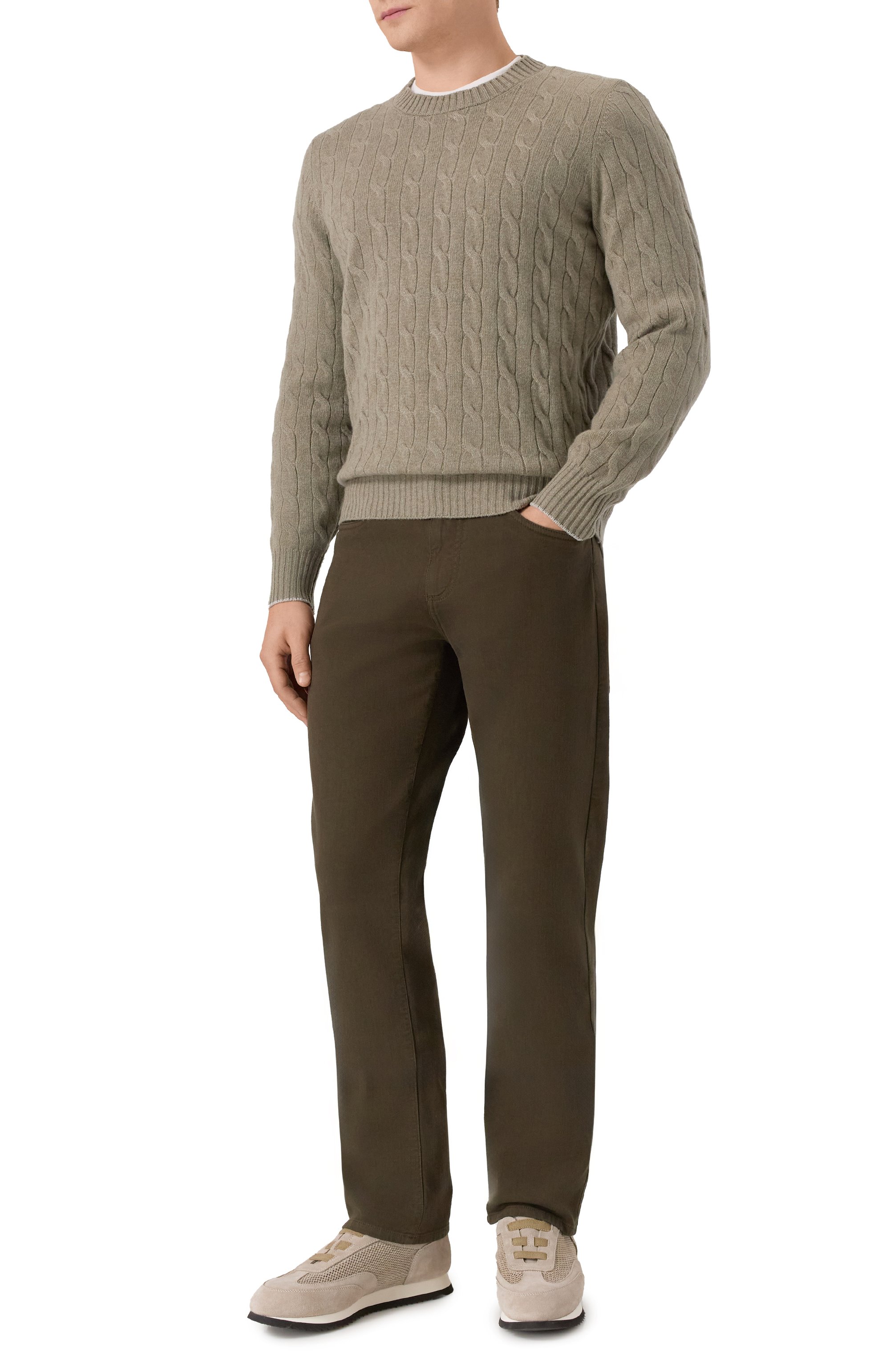 Кашемировый джемпер BRUNELLO CUCINELLI, арт. M22707200, фото 2