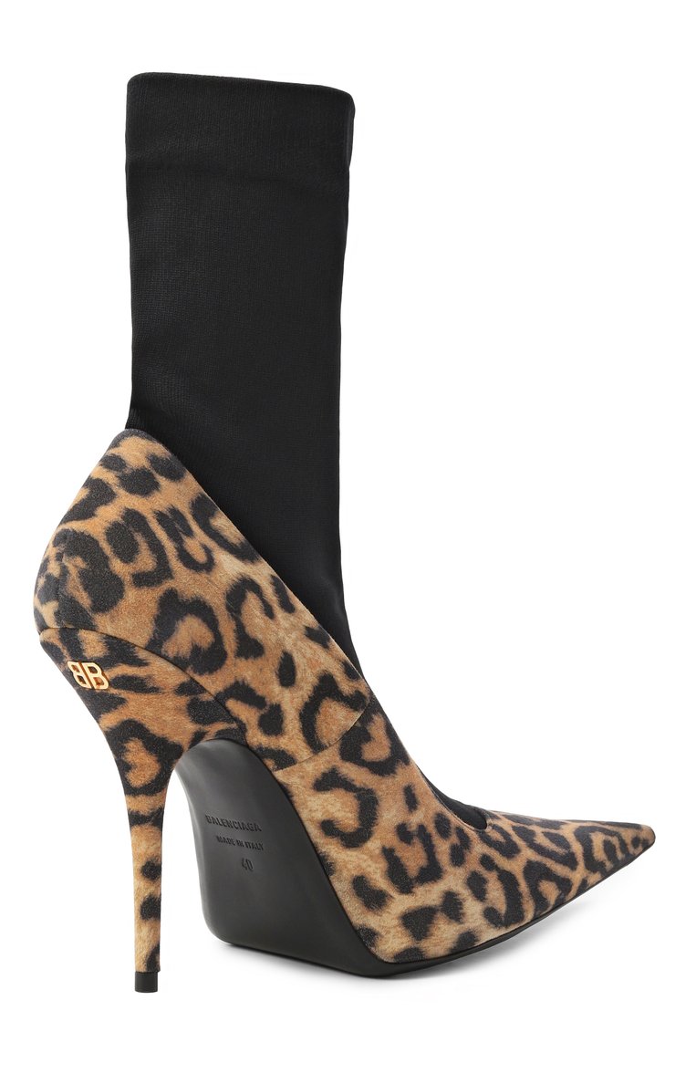 Женские комбинированные ботильоны avenue sock 110 BALENCIAGA леопардового цвета, арт. 810452/WB2P1 | Фото 5 (Материал внешний: Натуральная кожа; Материал внутренний: Натуральная кожа; Каблук высота: Высокий; Подошва: Плоская; Каблук тип: Шпилька; Материал утеплителя: Без утеплителя; Автоматизация ТО: Проставлено; Автоматизация состава: Проставлено)