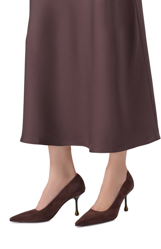 Замшевые туфли Ixia 80 Jimmy Choo IXIA 80/JRS Коричневый  IXIA 80/JRS Фото 2