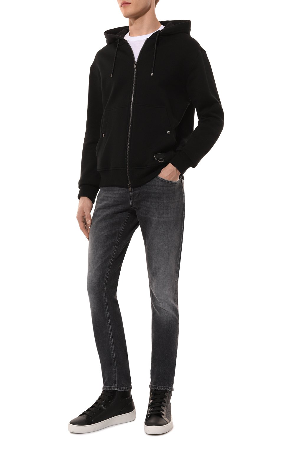 Толстовка из хлопка и шелка AGNONA, арт. TN06U1E/Y2054E, фото 2