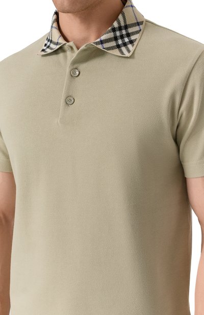 Хлопковое поло BURBERRY, арт. 8103866, фото 5