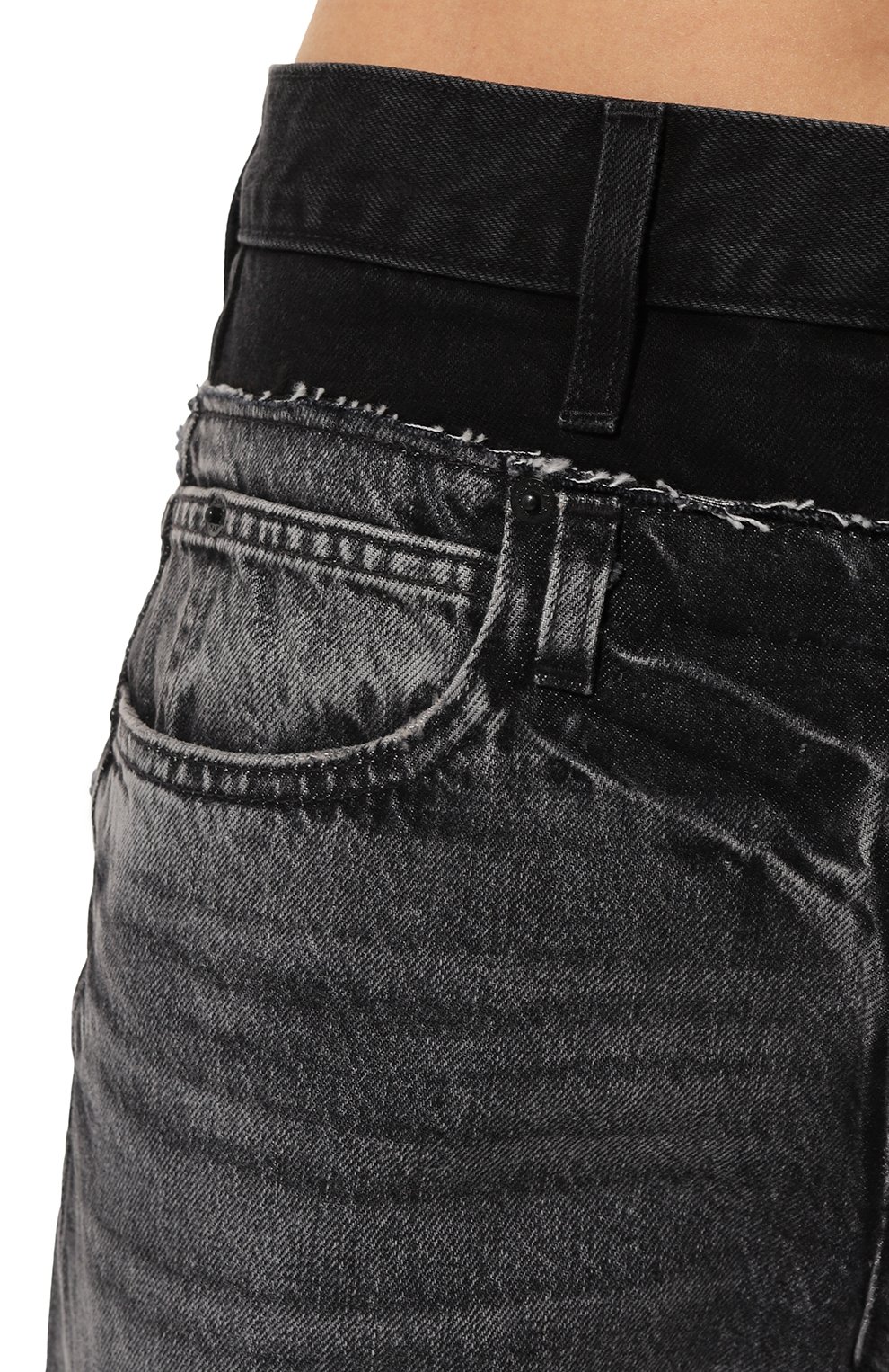 Джинсы SLVRLAKE темно-серого цвета по цене 59850 руб., арт. ERWJ707U SHCL/REW0RKED EVA DBL WAISTBAND SHAD0W C0, фото 5 Джинсы SLVRLAKE, арт. ERWJ707U SHCL/REW0RKED EVA DBL WAISTBAND SHAD0W C0, фото 5
