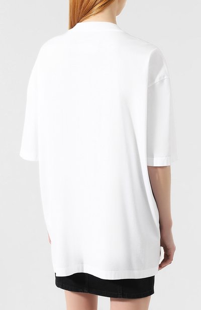 Хлопковая футболка MAISON MARGIELA белого цвета по цене 42500 руб., арт. S29GC0230/S22816, фото 4 Хлопковая футболка MAISON MARGIELA, арт. S29GC0230/S22816, фото 4