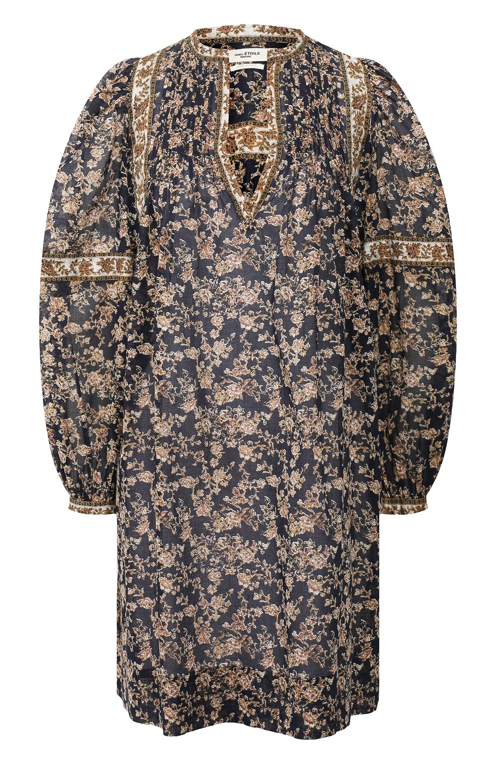 Хлопковое платье ISABEL MARANT ETOILE темно-синего цвета по цене 45150 руб., арт. R01591-20P028E/VIRGINIE, фото 1 Хлопковое платье ISABEL MARANT ETOILE, арт. R01591-20P028E/VIRGINIE, фото 1