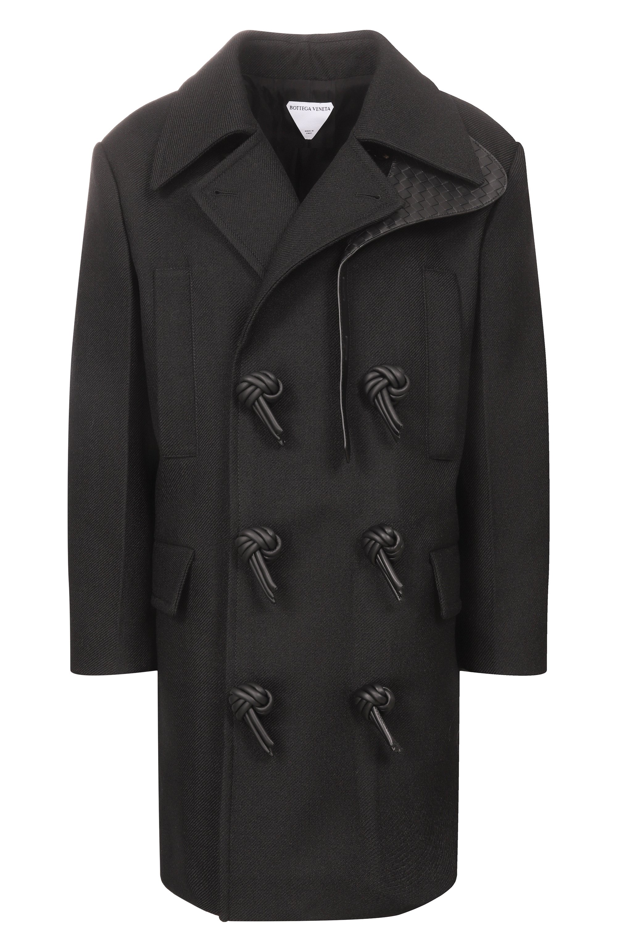 Пальто BOTTEGA VENETA черного цвета по цене 693500 руб., арт. 873076/V6DM0, фото 1 Пальто BOTTEGA VENETA, арт. 873076/V6DM0, фото 1