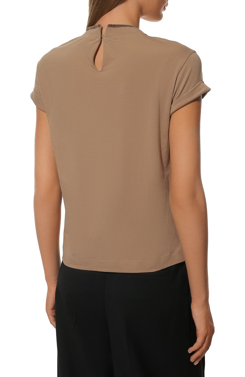 Хлопковая футболка BRUNELLO CUCINELLI, арт. M0T18BD200, фото 4