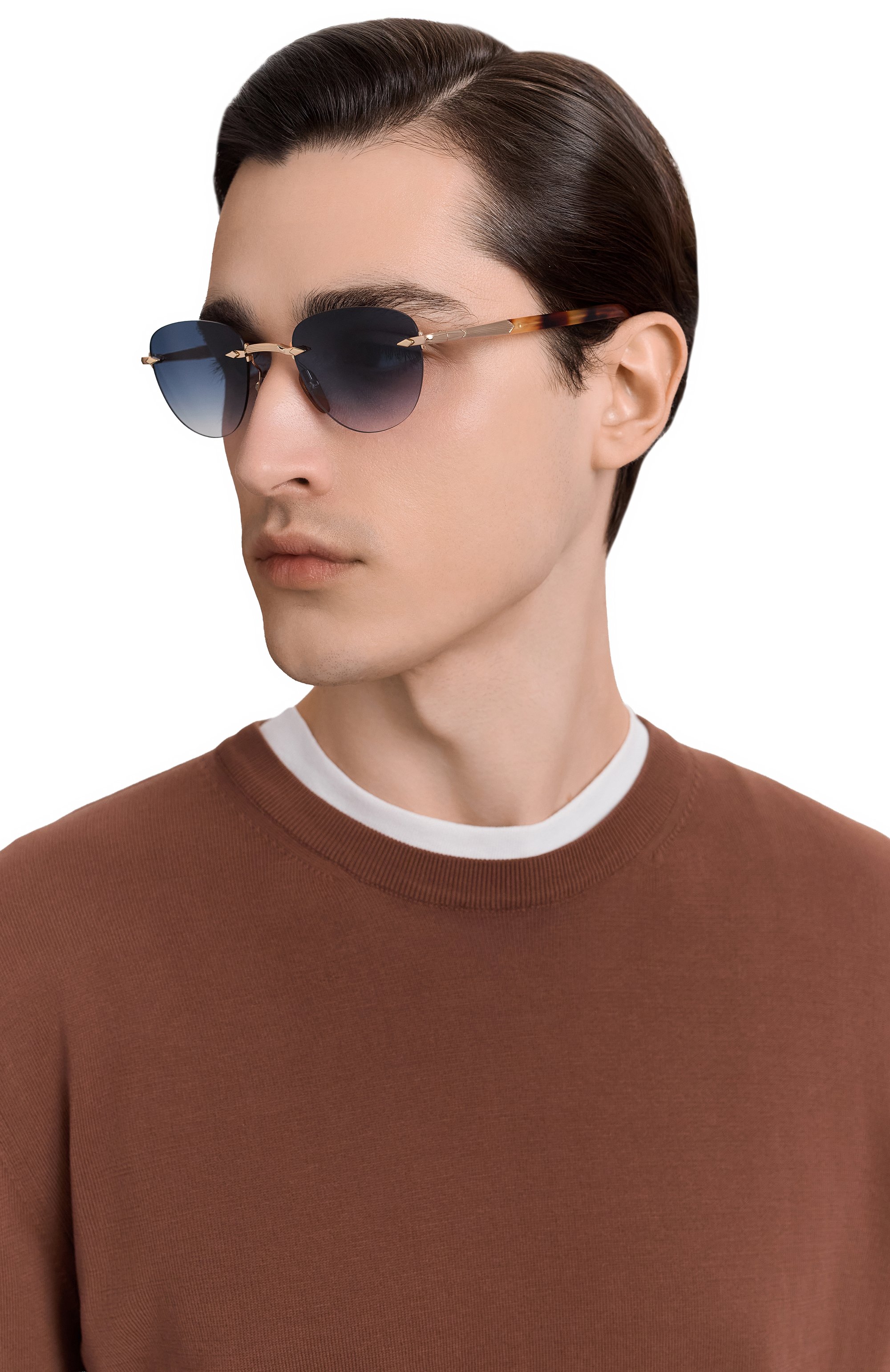 Солнцезащитные очки DAVID BECKHAM голубого цвета по цене 34950 руб., арт. DB1224 0NR, фото 2 Солнцезащитные очки DAVID BECKHAM, арт. DB1224 0NR, фото 2