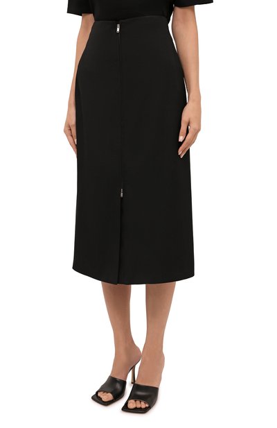 Шерстяная юбка JIL SANDER, арт. JSWT355310-WT202500, фото 3