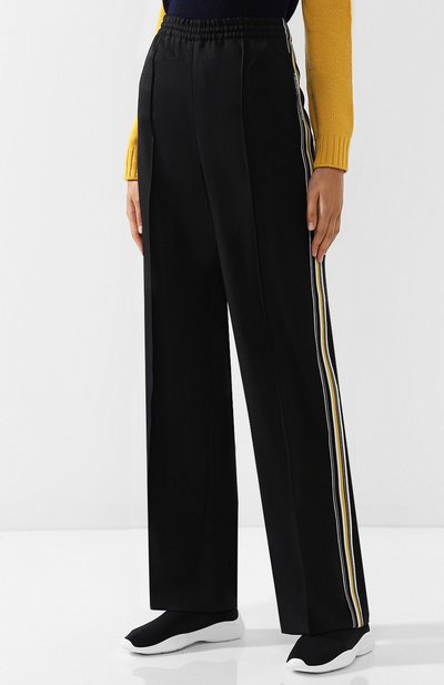 Брюки с эластичным поясо м и контрастными лампасами PRADA, арт. 22Z725-1N8M-F0002, фото 3