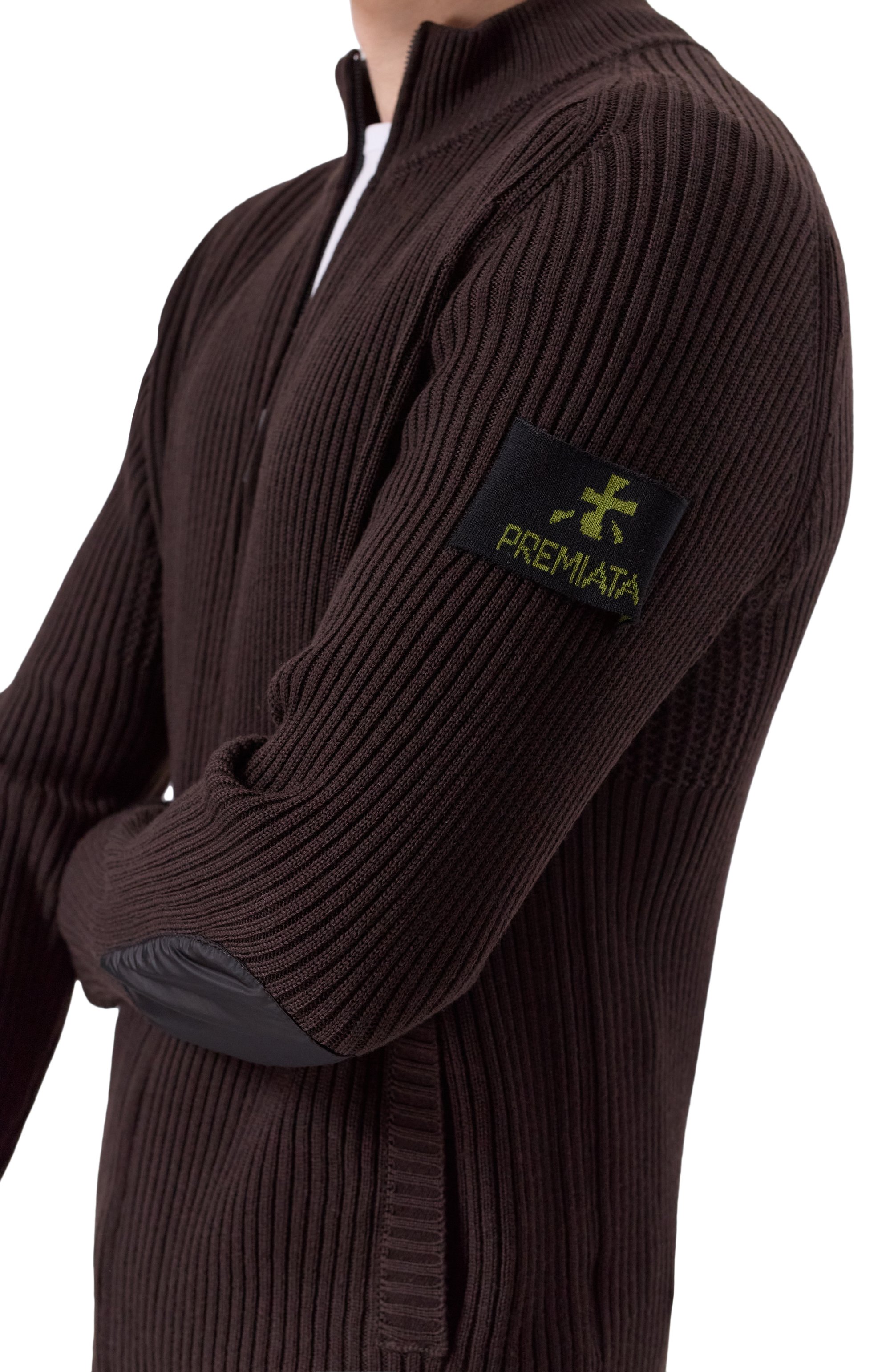 Шерстяной кардиган PREMIATA темно-коричневого цвета по цене 59950 руб., арт. PMG25/W00L, фото 5 Шерстяной кардиган PREMIATA, арт. PMG25/W00L, фото 5
