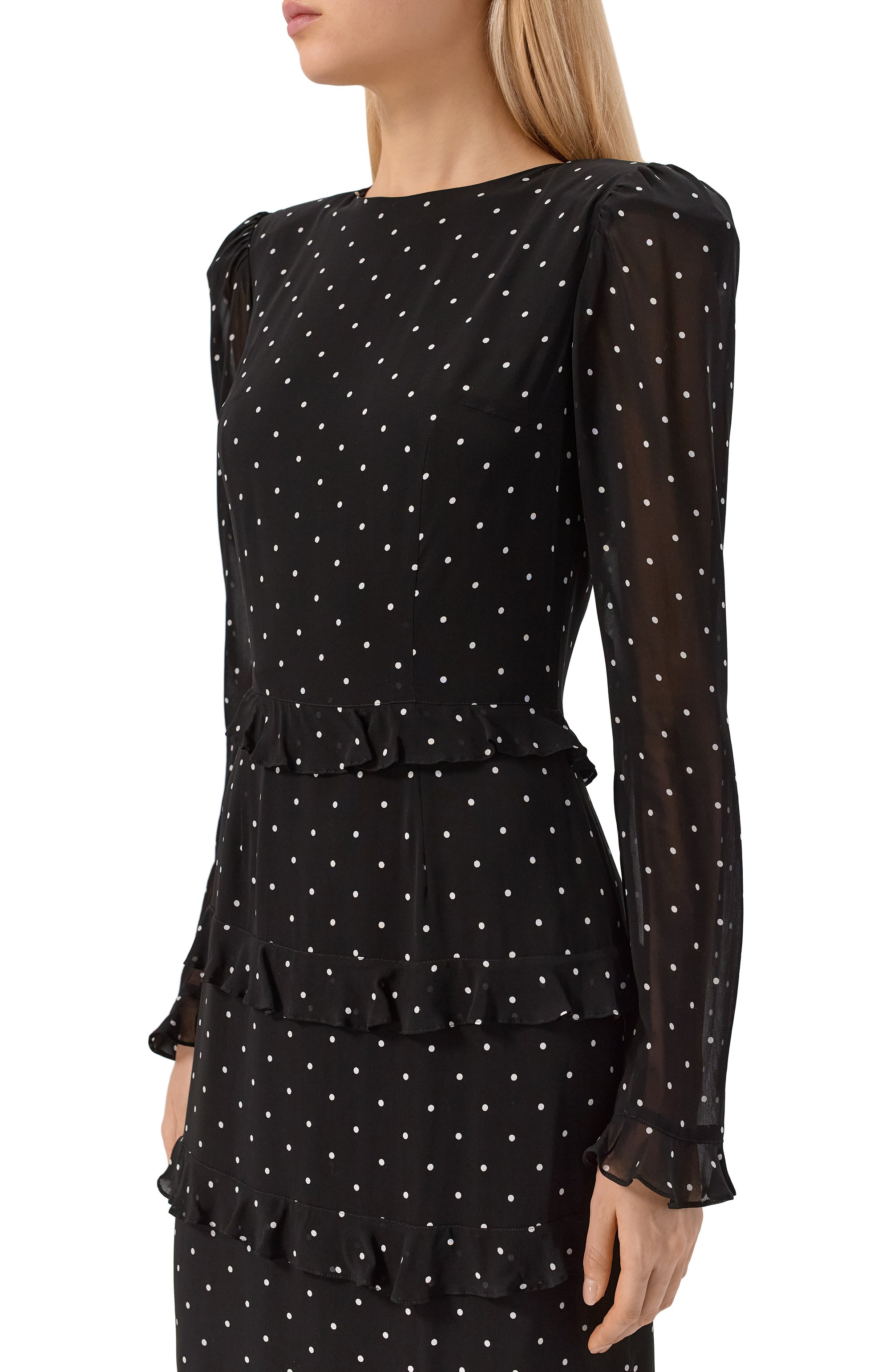 Платье из вискозы ELLYME черного цвета по цене 42500 руб., арт. 00177, фото 4 Платье из вискозы ELLYME, арт. 00177, фото 4