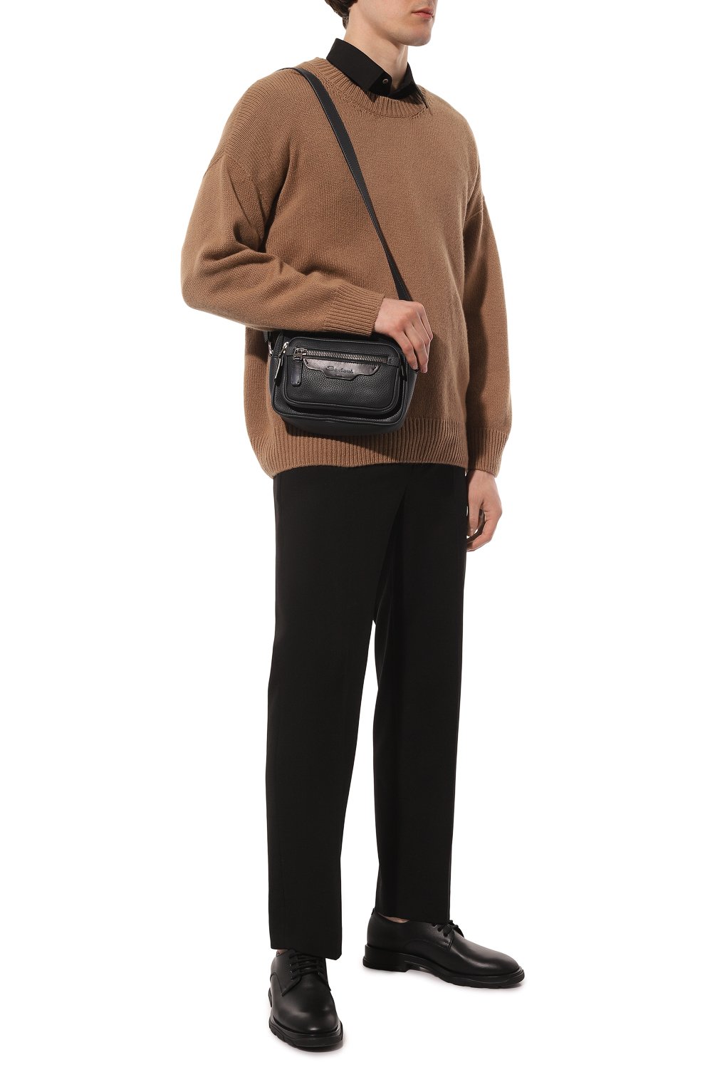 Сумка SANTONI темно-синего цвета по цене 174000 руб., арт. UIBBA2366EN-ASP6N01, фото 7 Сумка SANTONI, арт. UIBBA2366EN-ASP6N01, фото 7