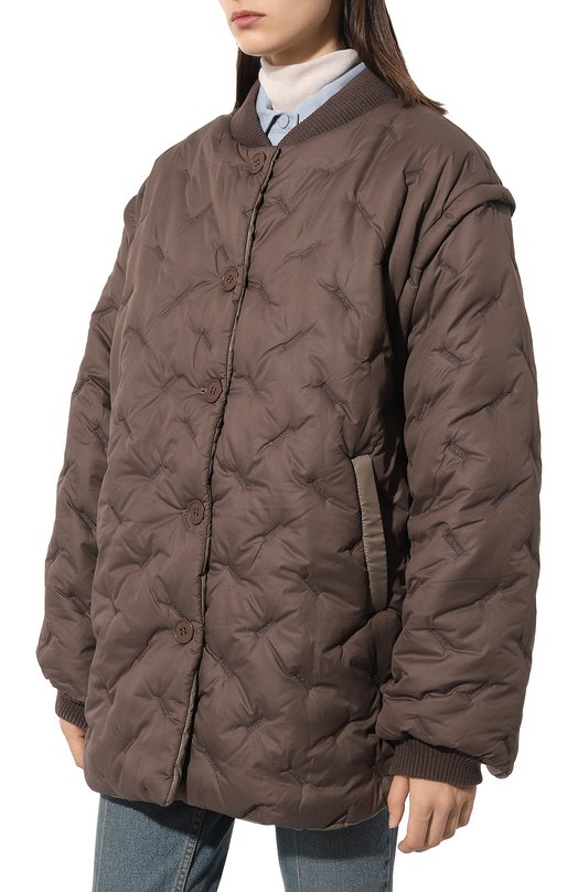 Двусторонняя куртка sherpa. Коричневый, фото 3