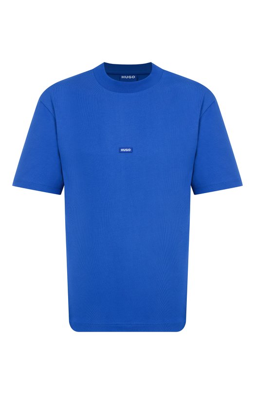 Хлопковая футболка HUGO Blue 50509991 Синий 50509991