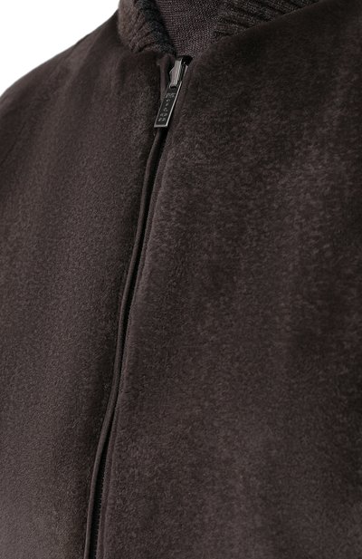 Бомбер из меха норки KITON серого цвета по цене 2515000 руб., арт. UW0819V03S22, фото 5 Бомбер из меха норки KITON, арт. UW0819V03S22, фото 5