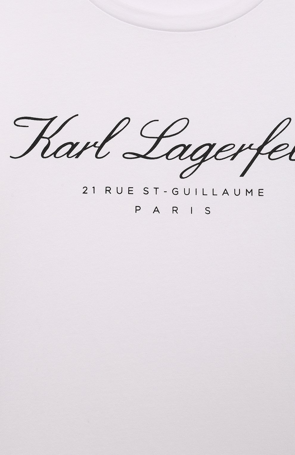 Хлопковая футболка KARL LAGERFELD KIDS, арт. Z30107, фото 3