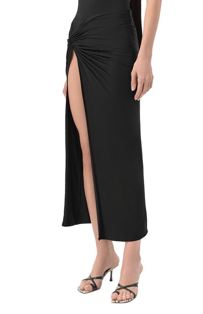 Юбка из лиоцелла UNDRESS CODE черного цвета по цене 18550 руб., арт. BLANCA SKIRT, фото 3 Юбка из лиоцелла UNDRESS CODE, арт. BLANCA SKIRT, фото 3