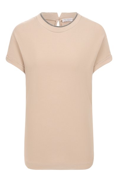 Женский хлопковый топ BRUNELLO CUCINELLI, арт. MPT18BD200