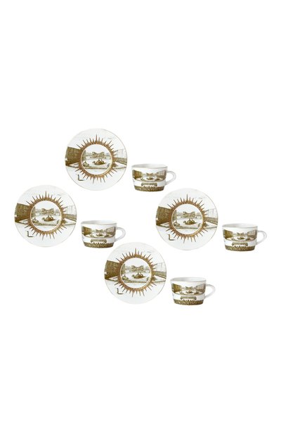 Набор versailles из четырех чайных чашек с блюдцами BERNARDAUD, арт. 2050/22666