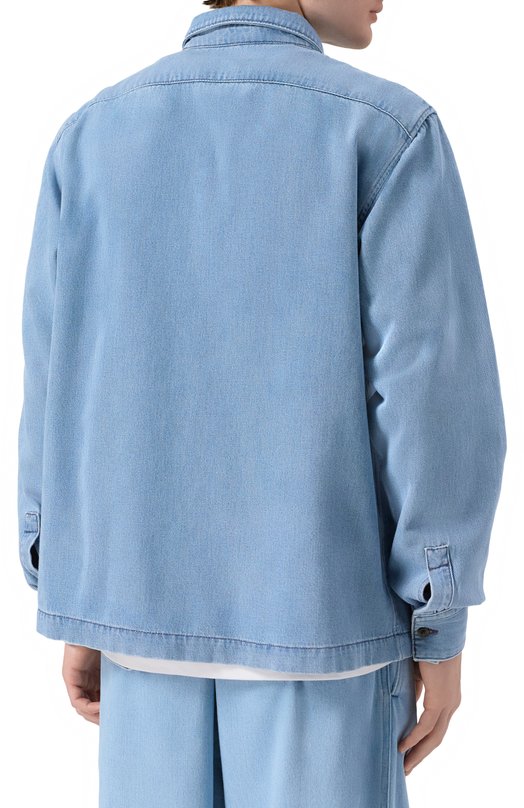Джинсовая рубашка Dries Van Noten 020725-2381-514 Голубой  020725-2381-514 Фото 4