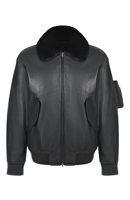 Кожаный бомбер MVST M25.1PM.0004*/BIG SIZE/PL0NGE Чёрный M25.1PM.0004*/BIG SIZE/PL0NGE