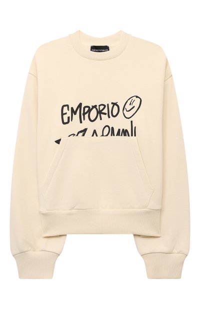 Хлопковый свитшот EMPORIO ARMANI, арт. EG000013/AF10381