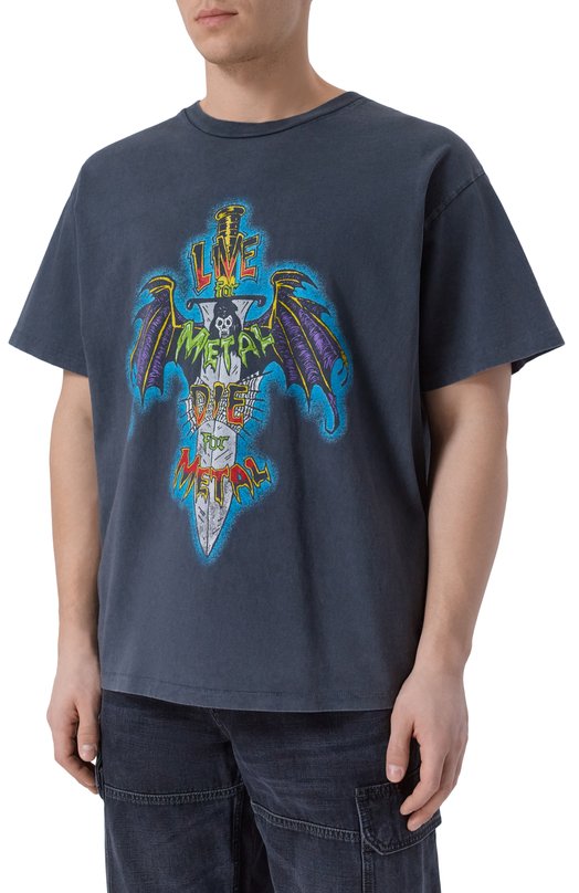 Хлопковая футболка Gallery Dept. LFM-10287 Серый  LFM-10287 Фото 3