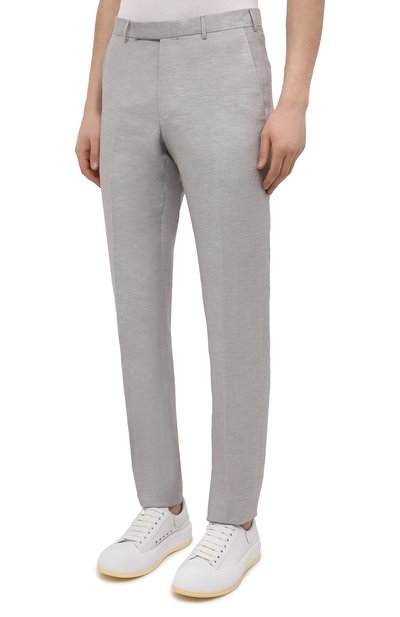 Брюки из шерсти и льна ZEGNA, арт. 318F06/75TB12, фото 3