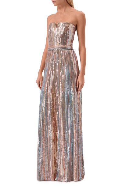 Платье с отделкой пайетками ELIE SAAB, арт. D1060NR26/YA056, фото 5