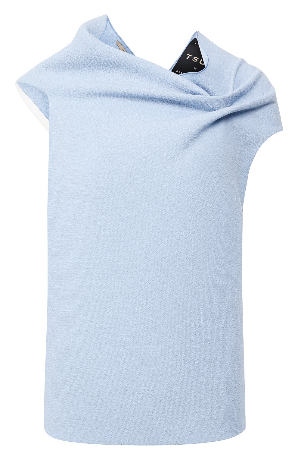 Шерстяной топ ROLAND MOURET голубого цвета по цене 49150 руб., арт. EW19/S6100/F4044, фото 1 Шерстяной топ ROLAND MOURET, арт. EW19/S6100/F4044, фото 1