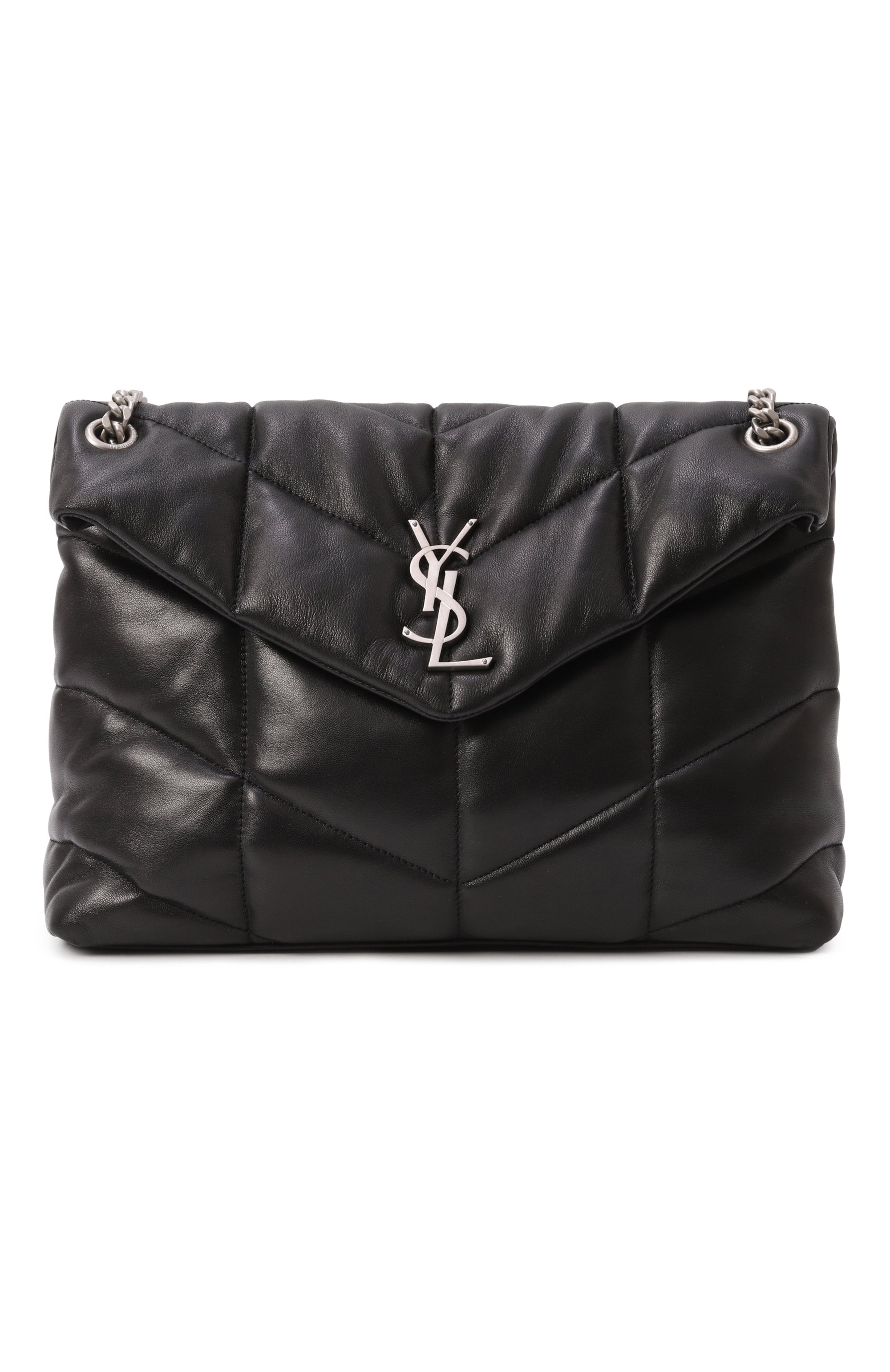 Сумка puffer loulou medium SAINT LAURENT черного цвета по цене 454500 руб., арт. 577475/1EL00, фото 1 Сумка puffer loulou medium SAINT LAURENT, арт. 577475/1EL00, фото 1