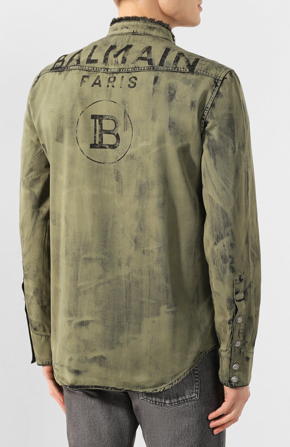 Джинсовая рубашка BALMAIN, арт. TH12159/Z220, фото 4