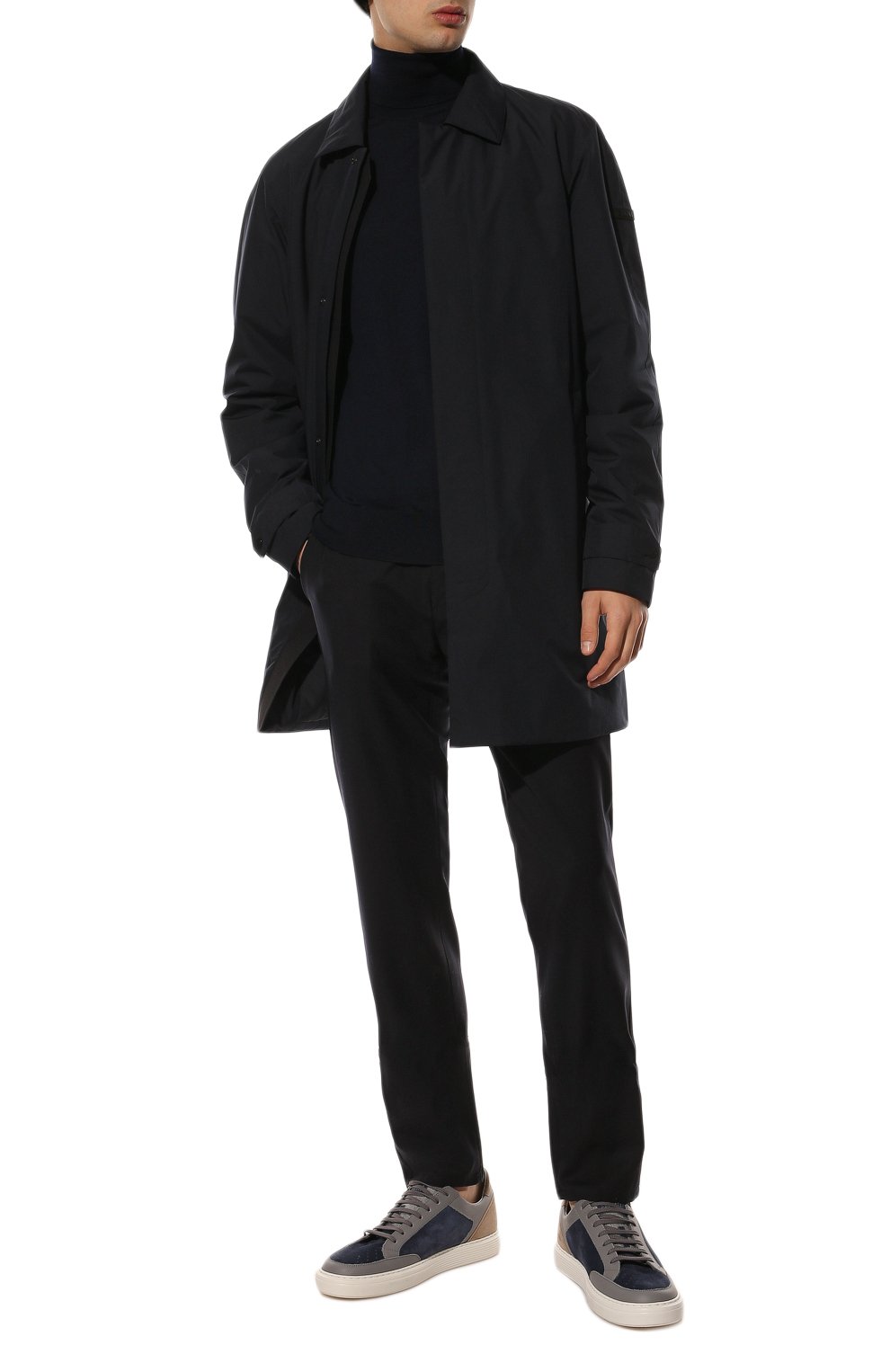 Шерстяные брюки CANALI темно-синего цвета по цене 49800 руб., арт. V1659/AR03652, фото 2 Шерстяные брюки CANALI, арт. V1659/AR03652, фото 2