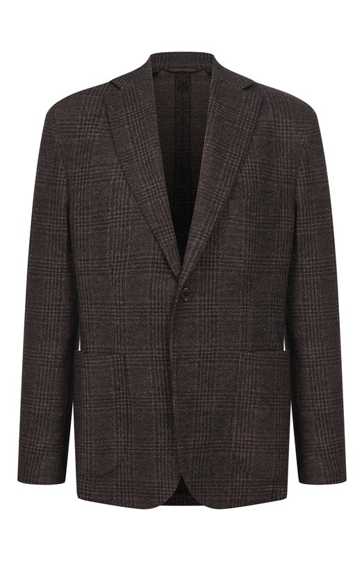 Пиджак из шерсти и шелка MVST 9002/111 Коричневый 9002/111