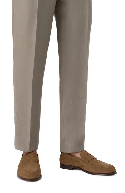 Замшевые пенни-лоферы DOUCAL'S, арт. DU3397MARIUY009M, фото 3