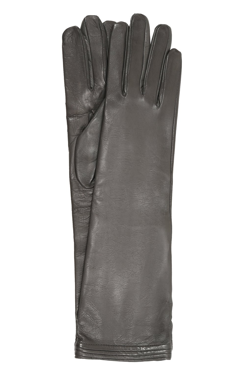 Кожаные перчатки KITON серого цвета по цене 71700 руб., арт. D58906K0533F01, фото 1 Кожаные перчатки KITON, арт. D58906K0533F01, фото 1