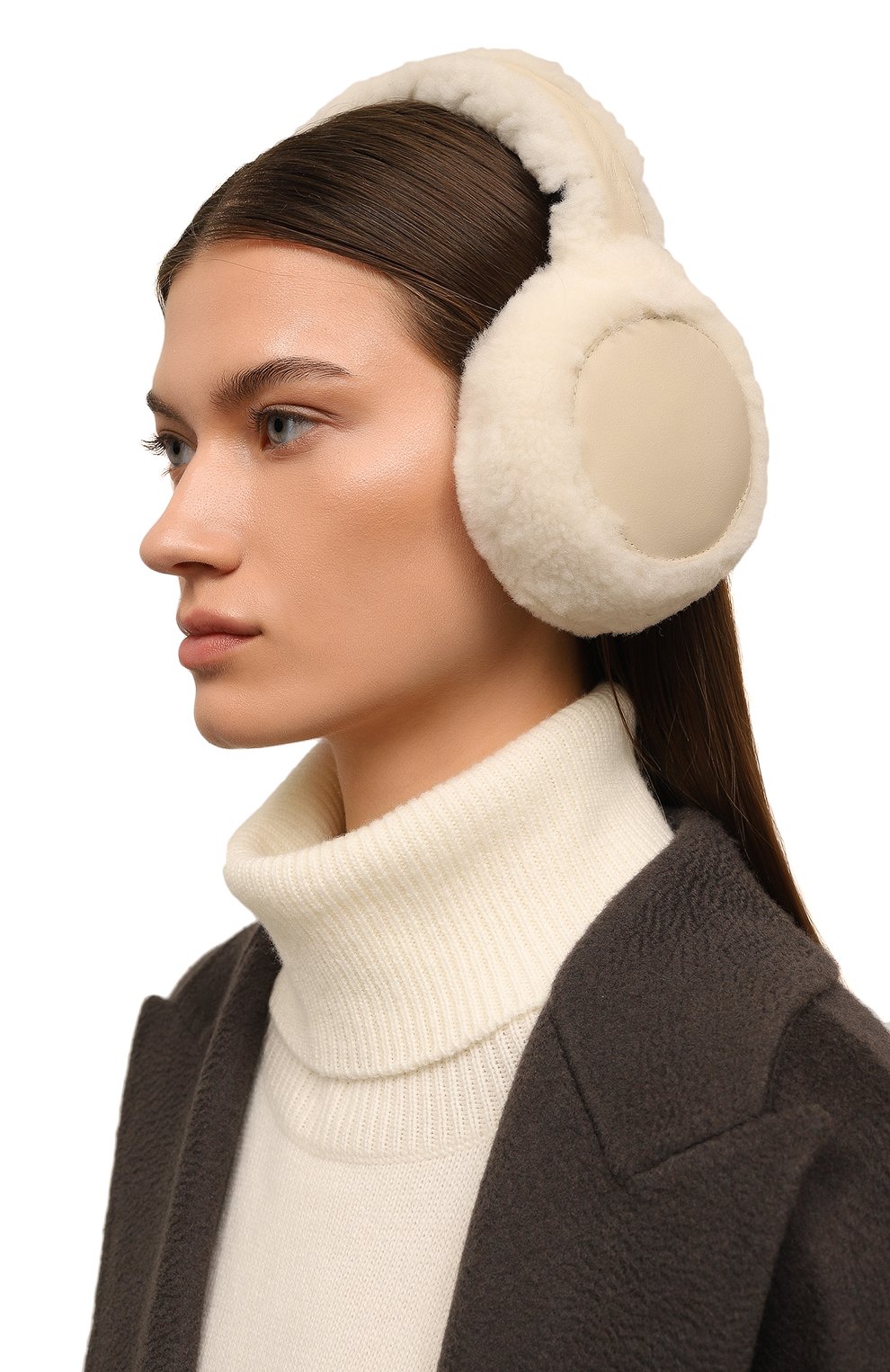 Меховые наушники из овчины YVES SALOMON, арт. 25WAA610XXMLCI, фото 2