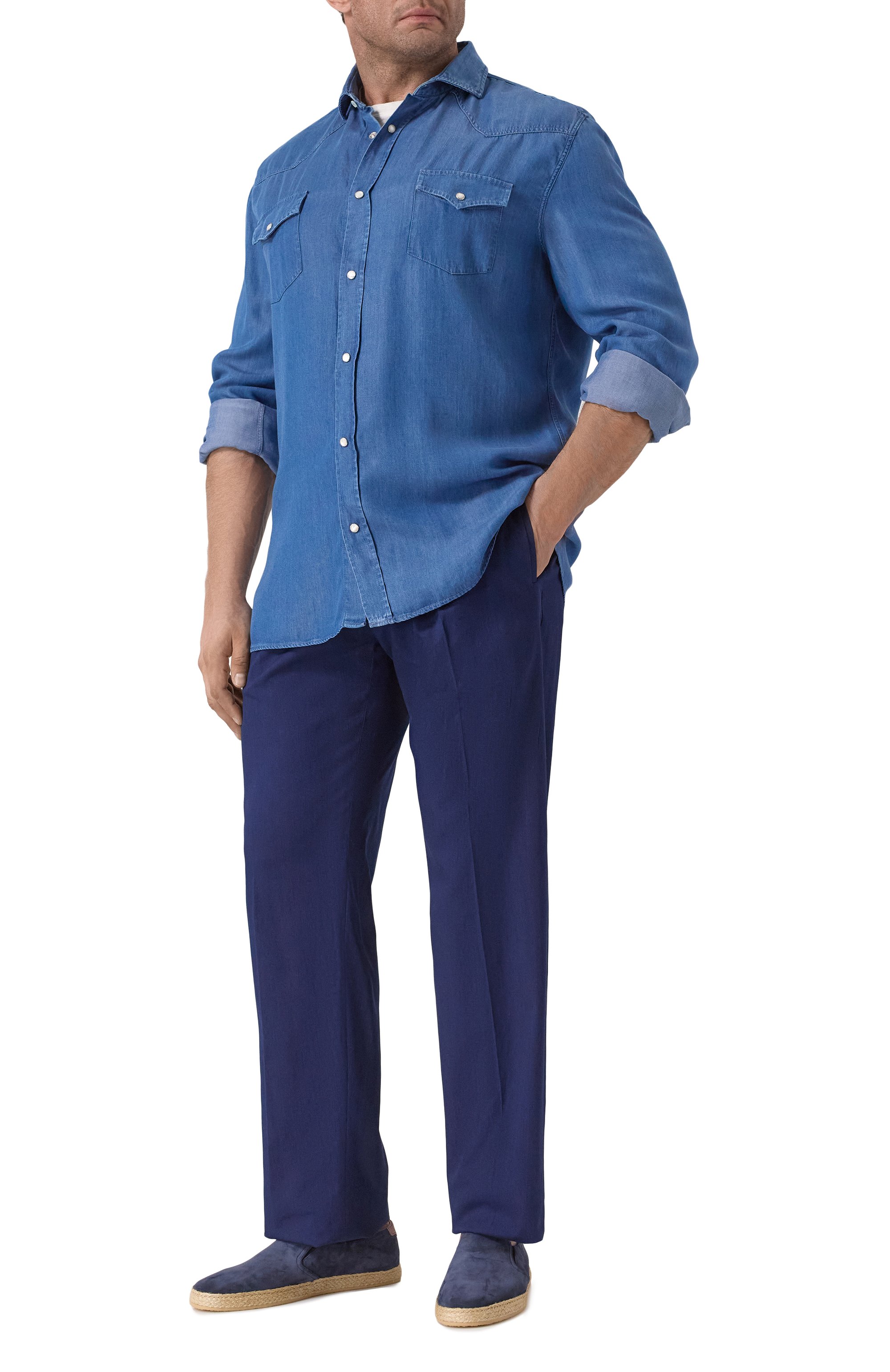 Хлопковые брюки KITON, арт. UPN01H0922601, фото 2