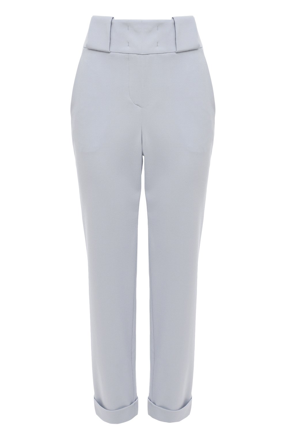 Шерстяные брюки GIORGIO ARMANI голубого цвета по цене 109500 руб., арт. 1SHPP0G5/T01HK, фото 1 Шерстяные брюки GIORGIO ARMANI, арт. 1SHPP0G5/T01HK, фото 1